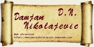 Damjan Nikolajević vizit kartica